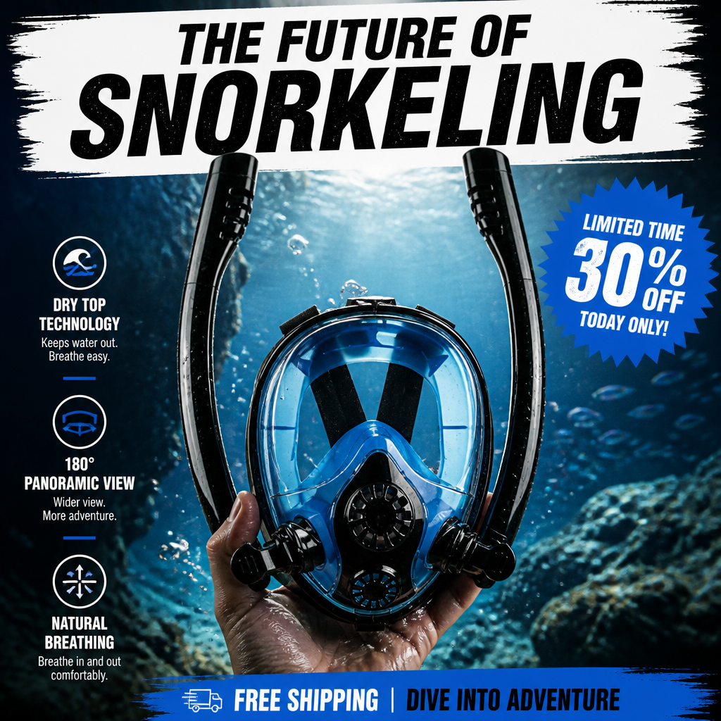 Full Dry Diving Mask Snorkeling Mask