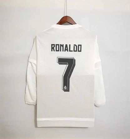 CR7 Real Madrid Home Jersey 2015/16 UCL Final Milano – Long Sleeve