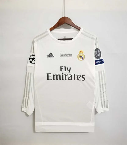 CR7 Real Madrid Home Jersey 2015/16 UCL Final Milano – Long Sleeve