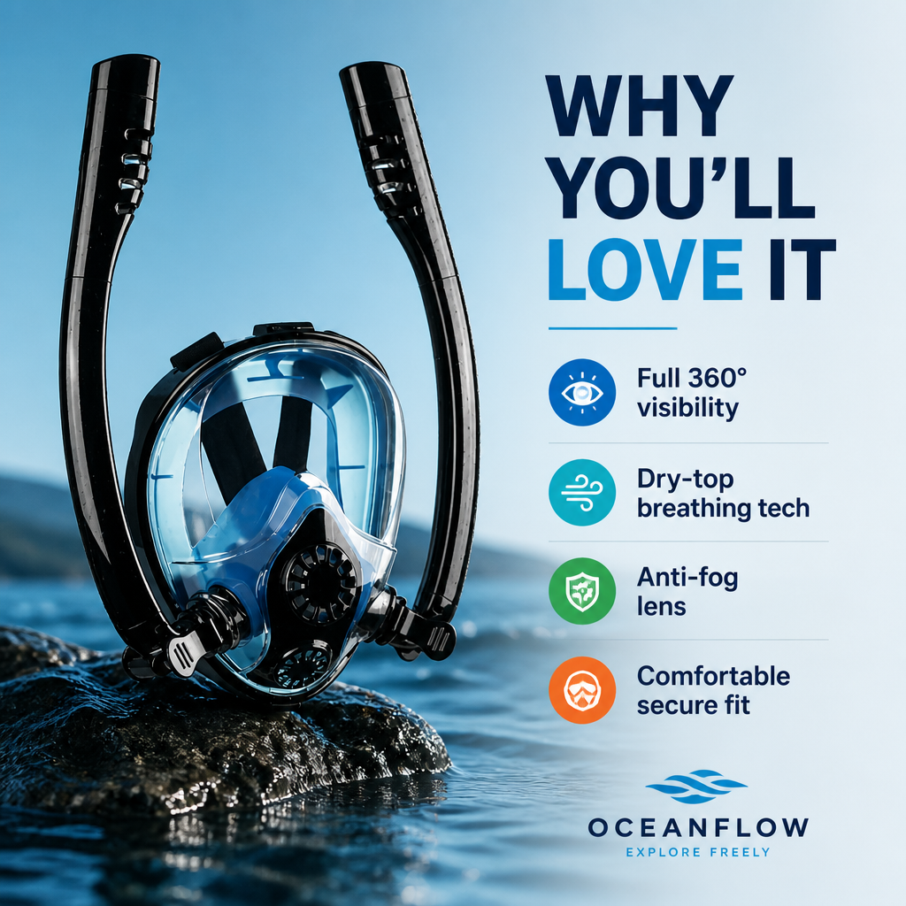Full Dry Diving Mask Snorkeling Mask